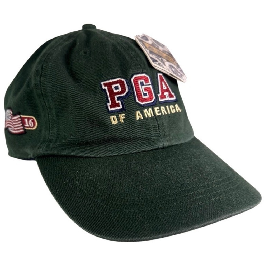 Ahead PGA of America Ballmarker Cap Hat Mens Forest Green Adjustable NWT